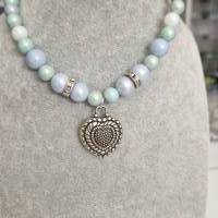 Perlenkette aus der Perlvogel Kollektion  Kette als Wunsch Schmuckstück In deiner Farbe Bestellbar Bild 2