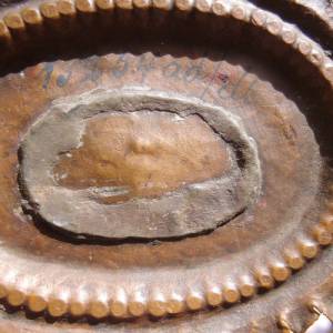 Kupferschale Teller verziert Untersetzer Schale Obstteller Kupfer Ornamente Handarbeit Antik 1900. Jh Zierteller Landhau Bild 6