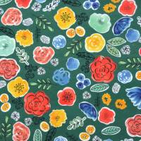 ♕ Jersey Panel Frida Kahlo Kopf Blütenkranz Blumen Rosen ca. 110 x 145 cm Nähen ♕ Bild 7