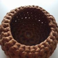 Utensilo, Körbchen aus Textilgarn, Aufbewahrung, 16 cm, braun Bild 3