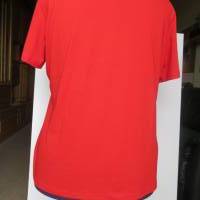 Maritimes Shirt " Meeresrauschen ", rotes Damen Shirt Größe 48. Bild 3