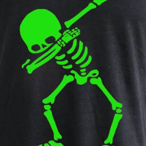 Herren T-Shirt  Motiv Skelett schwarzes Herren T-Shirt Bild 3