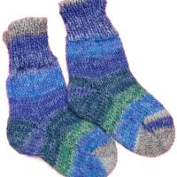 Babysocken Gr. 18 - 19 für Jungen und Mädchen aus Sockenwolle. Bild 1
