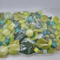 Perlenpaket 150gr. Polarisperlen Grün verschiedene Größen Bild 2