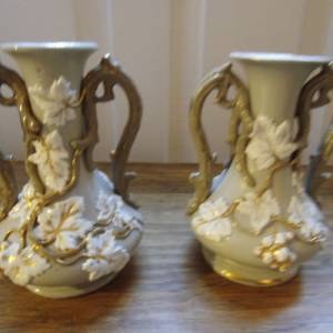 2 kleine Jugendstil Vasen Vase antik Kaminvasen Bild 1