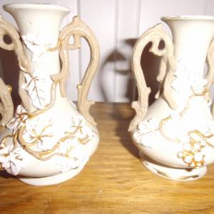 2 kleine Jugendstil Vasen Vase antik Kaminvasen Bild 4