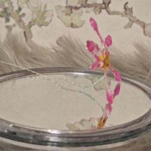 Lilie Drahtblume für immer Deko - pastellfarben  Blütenblatt zierlich  hübsche niedliche Blume romantisch Pflanzenliebha Bild 6