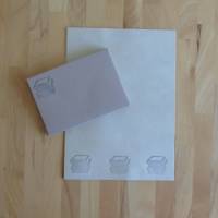 Briefpapier Set - Bücherstapel // Letter // Brief // Schreiben // Geschenk Bild 1