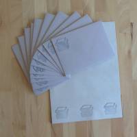 Briefpapier Set - Bücherstapel // Letter // Brief // Schreiben // Geschenk Bild 2