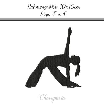 Stickdatei "Yoga 1" 10x10