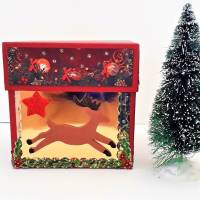 Explosionsbox Geldgeschenk Nikolaus Weihnachten Wichtel Geschenk Verpackung Bild 1