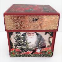 Explosionsbox Geldgeschenk Nikolaus Weihnachten Wichtel Geschenk Verpackung Bild 3