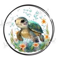 Bügelbild PATCH Meeres Schildkröte Bild 1