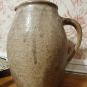 Alte Tonvase Vintage Vase Blumenvase Krug Wasserkrug Bild 2