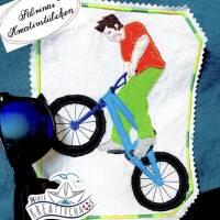 Stickdatei set Fahrrad- doodle und vollstick Bild 8