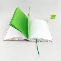 Notizbuch A5, Melone grün, 300 Seiten, handgefertigt Bild 5