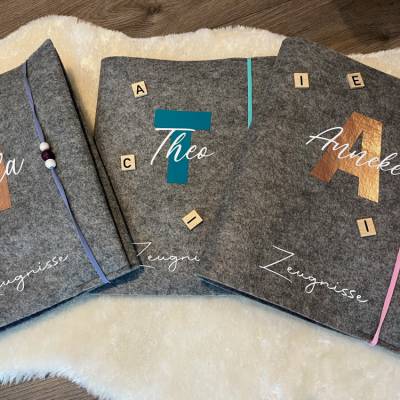 Personalisierte Zeugnismappe