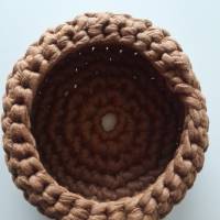 Utensilo, Körbchen aus Textilgarn, Aufbewahrung, 16 cm, braun Bild 1