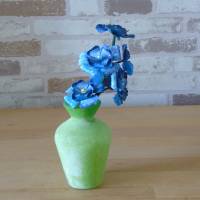 Papierblumen – blaue Blütenstaude in Design des Sternenhimmels // Dekoration // Geschenk // Papierblüten // Blumenstrauß Bild 5