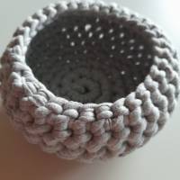 Utensilo, Körbchen aus Textilgarn, Aufbewahrung, 13 cm, grau Bild 2