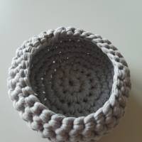 Utensilo, Körbchen aus Textilgarn, Aufbewahrung, 13 cm, grau Bild 3