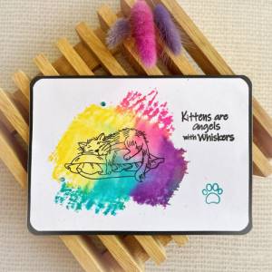 Grußkarte Katze | Kittens | mit Umschlag | Katzenliebe Geburtstag Bild 1