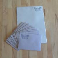 Briefpapier Set - Schmetterling // Letter // Briefschreiben // Geschenk Bild 2