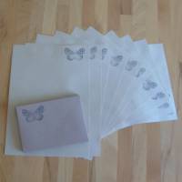 Briefpapier Set - Schmetterling // Letter // Briefschreiben // Geschenk Bild 3