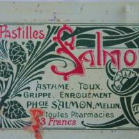 alte französische Blechdose Pastilles Salmon Bild 2
