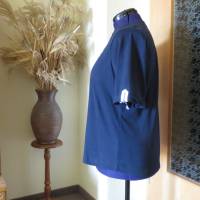 Maitimes blaues Damen T-Shirt " Anker - Leinen los ", mit schönen Details. Bild 2