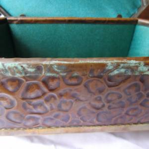 Antik Kupferschatulle Schatulle Kupfer Deckeldose Bild 8