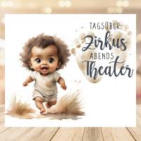 Thermobecher Tagsüber Zirkus Abdends Theater - Momlife - Tumbler 20oz / 580ml - mit deinem Namen - Kaffeebecher Bild 4