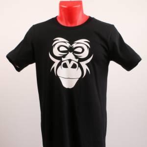 Herren T Shirt in schwarz mit einem Affen Motiv T-Shirt in schwarz für Männer Bild 2