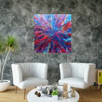 Fluid Art Painting "Vortex"  40 x 40 cm Acrylic Pouring Bild Acrylgießen Bild 1