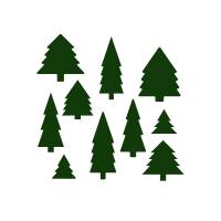 Plotterdatei Tannen Wald Tannenbaum Weihnachten Advent Nikolaus - freie kleingewerbliche Nutzung inklusive Bild 1