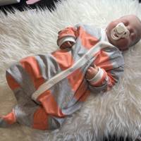 Schlafanzug für Babys - Anzug mit oder ohne Fuß - Overall für Neugeborene in verschiedenen Größen 0-1 Jahr Bild 5