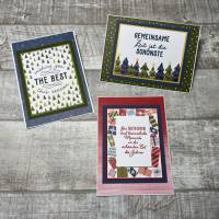3er Set Grußkarten zu Weihnachten oder zu Geburtstagen in der Weihnachtszeit, Weihnachtskarten, Winter, Stampin‘ Up! Bild 2