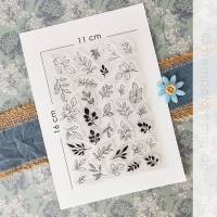 Blätter und Laub | Silkon - Clear Stamps | 34 verschiedene Motive Bild 2