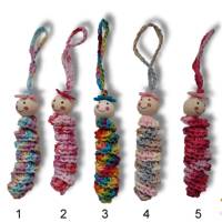 Sorgenwürmchen / Sorgenwurm gehäkelt, Worry worm, Einschulung Geschenk, Handarbeit Glückswürmchen Farbwahl Bild 2