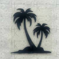Bügelbild - Insel mit Palmen (Südsee) - viele mögliche Farben Bild 1