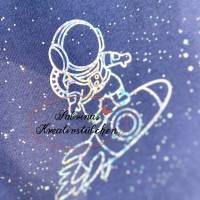 Plotterdatei Astronaut surft auf Rakete Bild 5