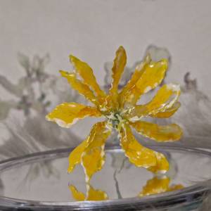 sommerliche gelbe Drahtblume, DIY Karten Geburtstagskarten, besondere Anlässe maker kreativ handmade Bild 8