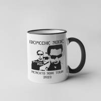 Depeche Mode Tasse Geschenk, Schwarz Weiß Kaffee Tasse Memento Mori Tour 2023 Bild 1