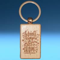 Schlüsselanhänger aus Buchenholz mit gravierten Motiven, Bild 6