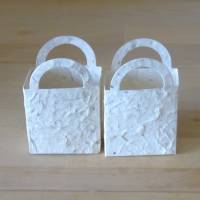 Geschenkverpackung - Set mit 14 kleinen beigen Täschchen aus Maulbeerbaumpapier Bild 6