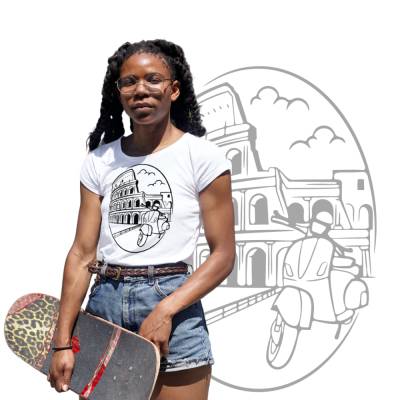 "Motorroller" SVG Motorrad Kolosseum Rom Amphitheater