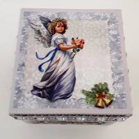 Explosionsbox Geldgeschenk zu Weihnachten Engel mit Herz Geschenk Verpackung Bild 7