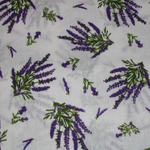 11,60 EUR/m Baumwollstoff Lavendel flieder auf weiß Webware 100% Baumwolle Bild 8