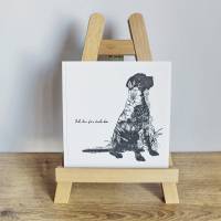 Kondolenzkarte, Trauerkarte für den Verlust eines Hundes Bild 6