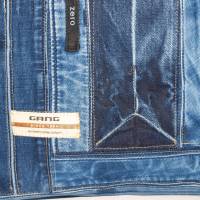Kissenbezug Jeans 40 x 40 cm upcycling Deko Kissenhülle Wohnen handgemacht Bild 3